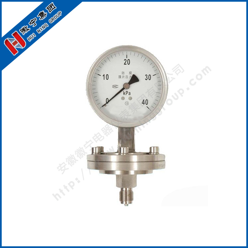 YPF series anticorrosive diaphragm type pressure gauge