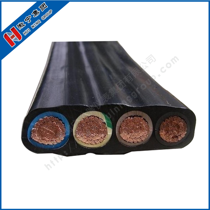 Rubber sheathed flat cable