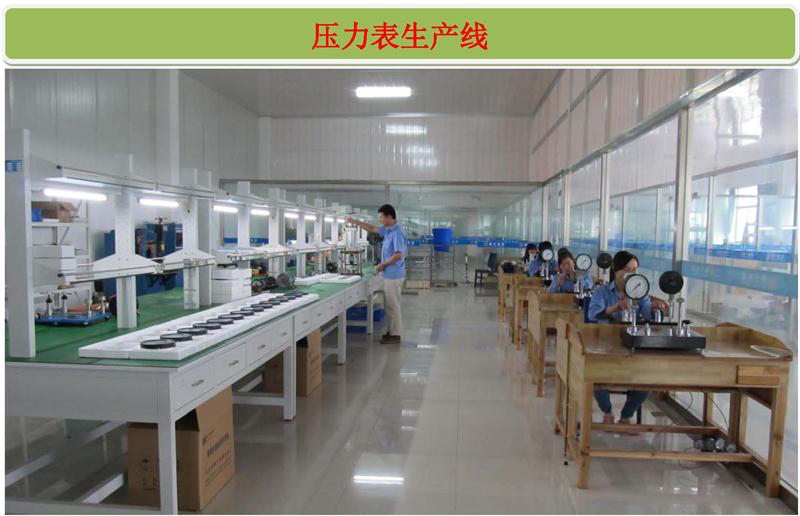 Pressure gauge production line